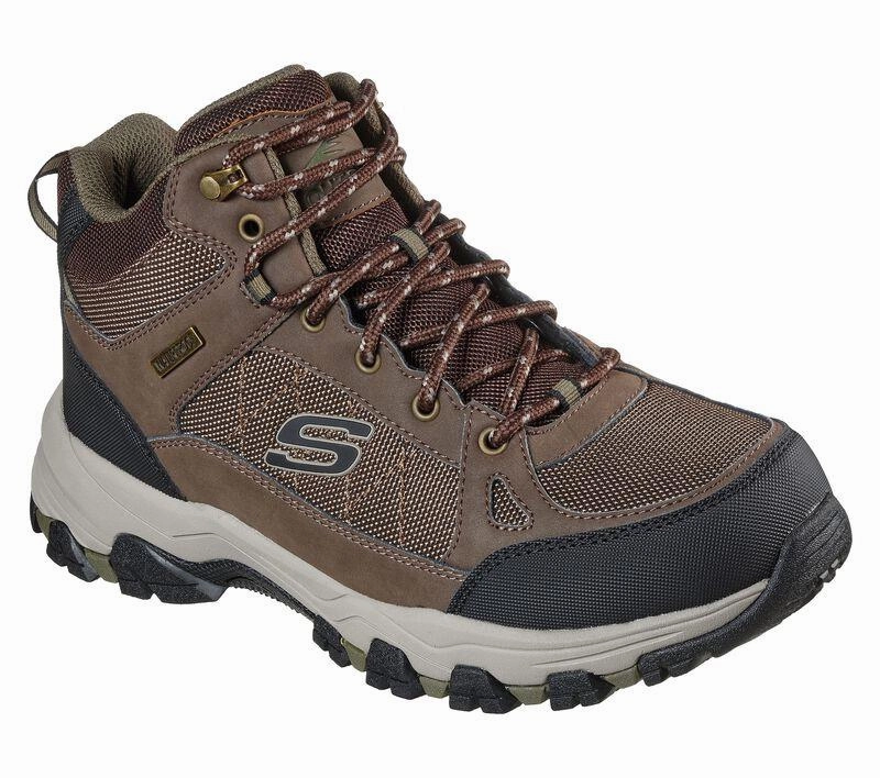 Tramping Boots Review Men's Wide Fit Skechers 204477 Selmen Melano Hiking Boots