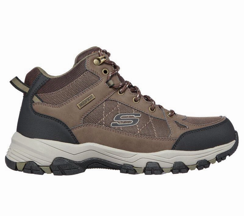 Men's Wide Fit Skechers 204477 Selmen Melano Hiking Boots Boots Long