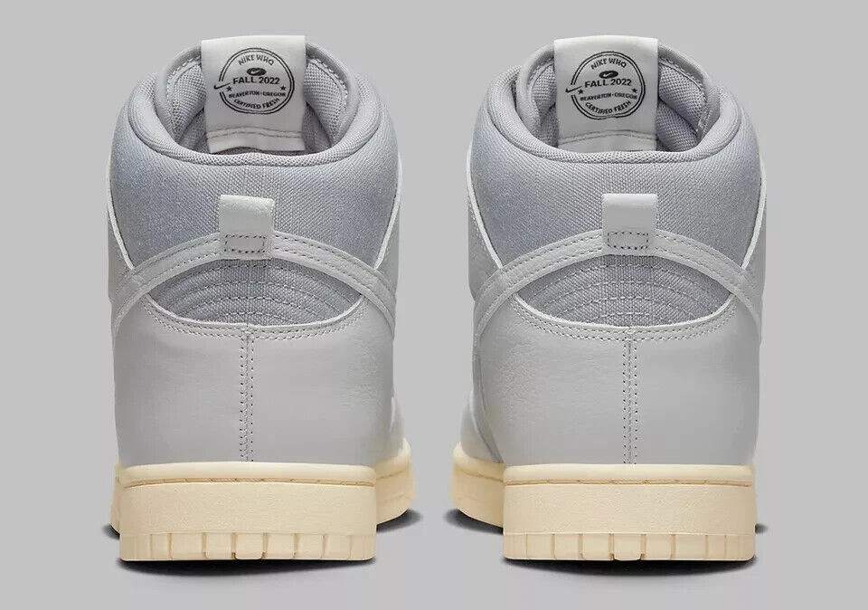 Nike Dunk High Premium DQ8800-001 Sneakers Men 12.5 Gray Lifestyle Shoes RHS3263 Nike Samba Shoes