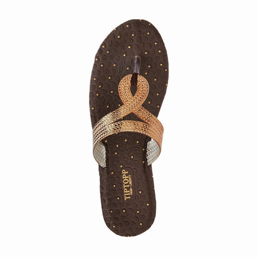 A-HA By Liberty ETHNIC-05 Women Ethnic Copper Slippers Brand Name Slippers