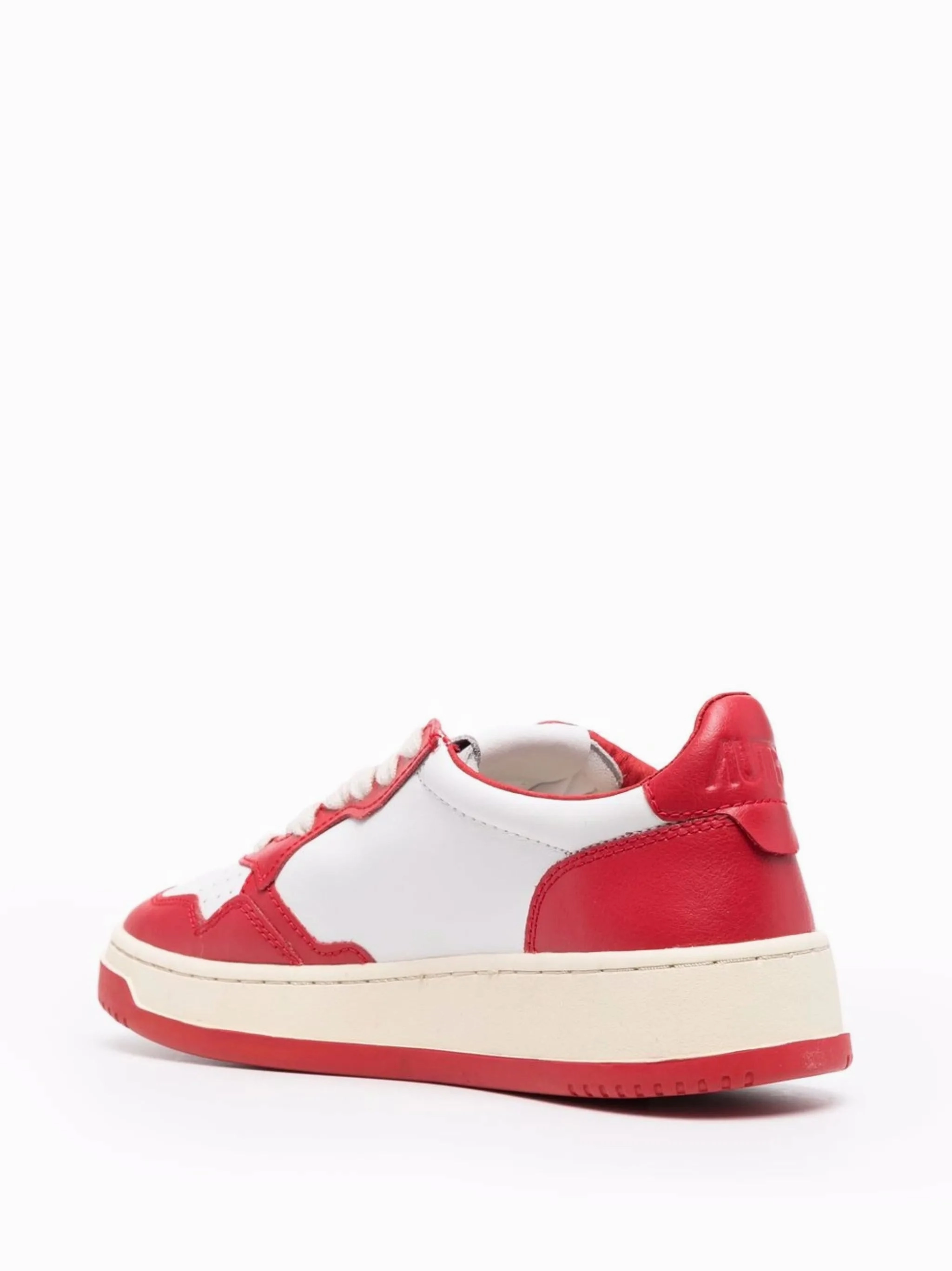 Flat Patent Leather Shoes contrast-panel leather sneakers