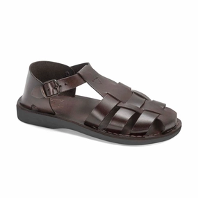 Y2k Sandals Daniel - Leather Fisherman Sport Sandal | Brown