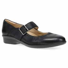Dansko Collette Black Burnished Nubuck Mary Jane (Women's) Dress Shoes Comfy