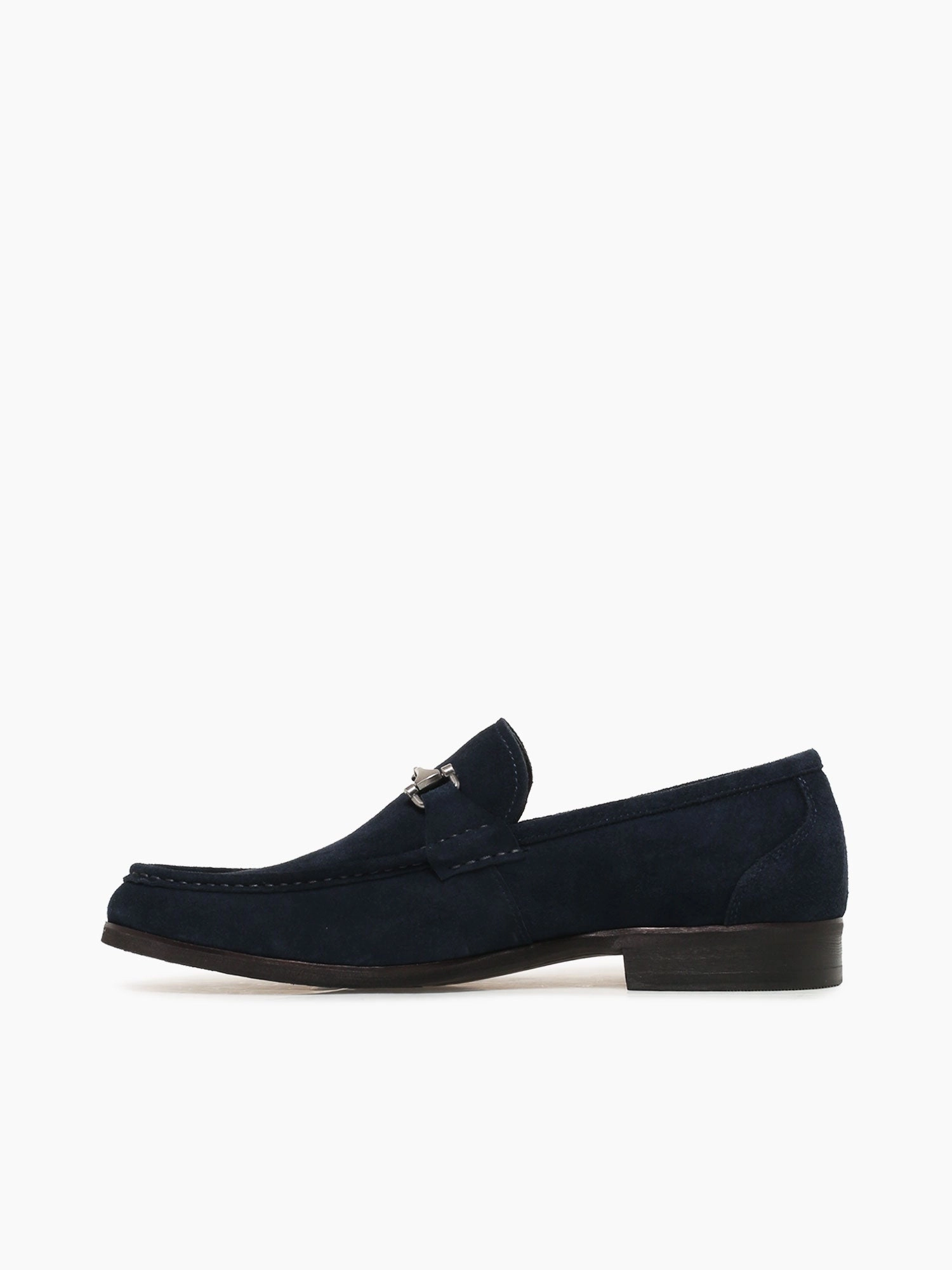 Darius Navy Suede Velvet Flats Shoes
