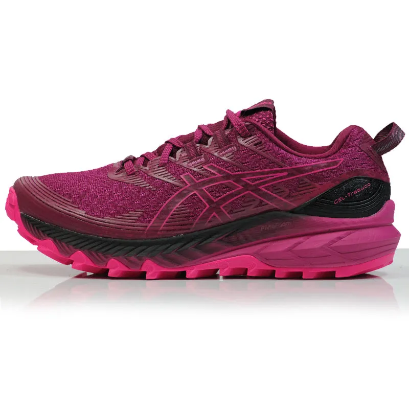 Asics Womens Gel-Trabuco 10 Trail Shoe - Dried Berry/Fuchsia Red Running Shoe Shop