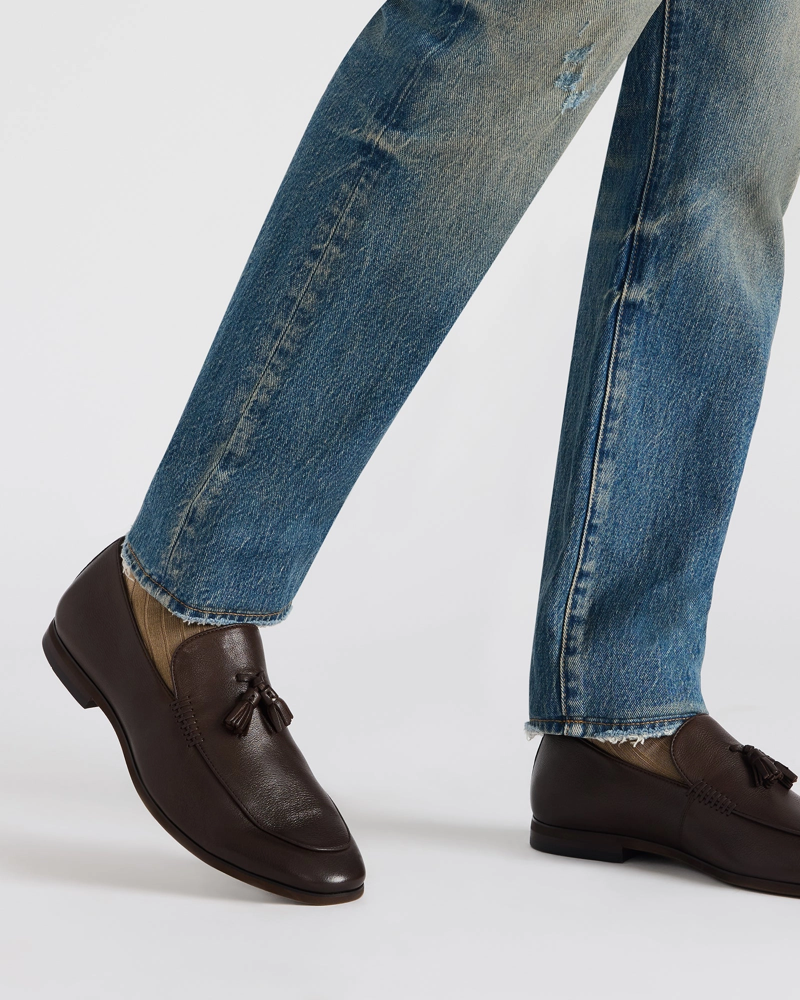 ONDRE BROWN LEATHER Gore Tex Loafers