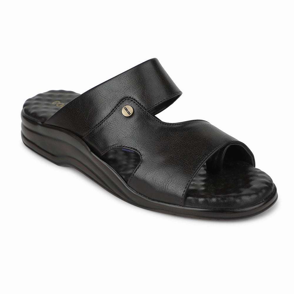 Coolers Brown Casual Slipper For Men 7123-141 By Liberty Vibi Venezia Velvet Slippers