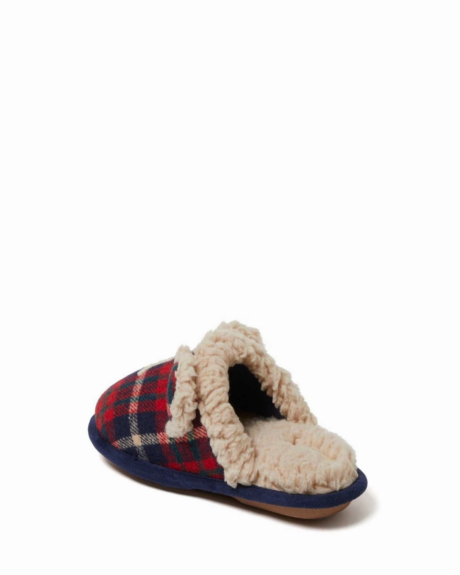 Dearfoams Kids Lil Bear Plaid Scuff House Slipper Huggy Wuggy Slippers
