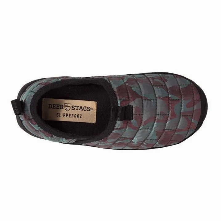 Deer Stags Lil Yuma Slippers Kids  Red Camo Quilted Round Toe Slip On JOBB1698 Slippers Casual