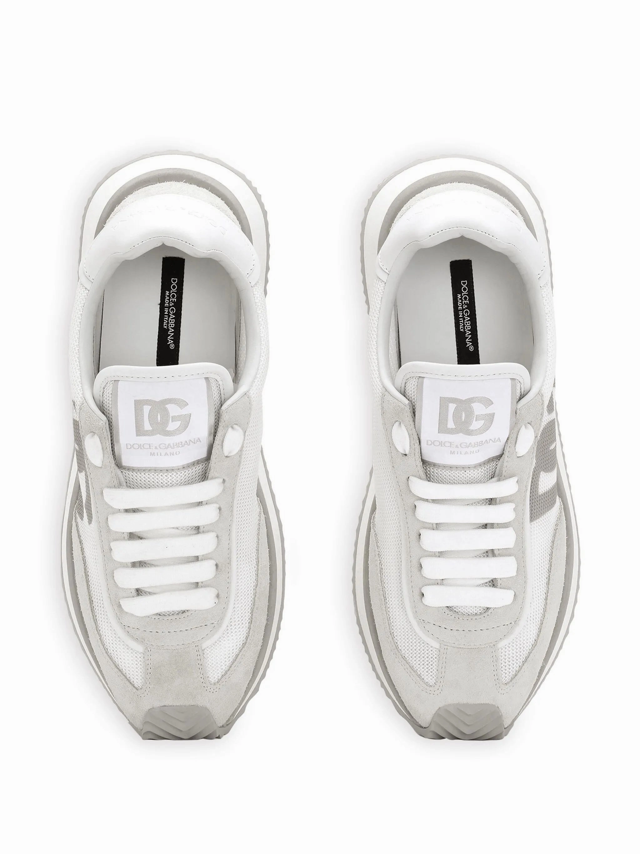 DG Cushion mixed-material sneakers Clear Flat Shoes