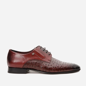 The Porto Alegre Burgundy Leather Derby Men Shoe Shoes To Wear With A Summer