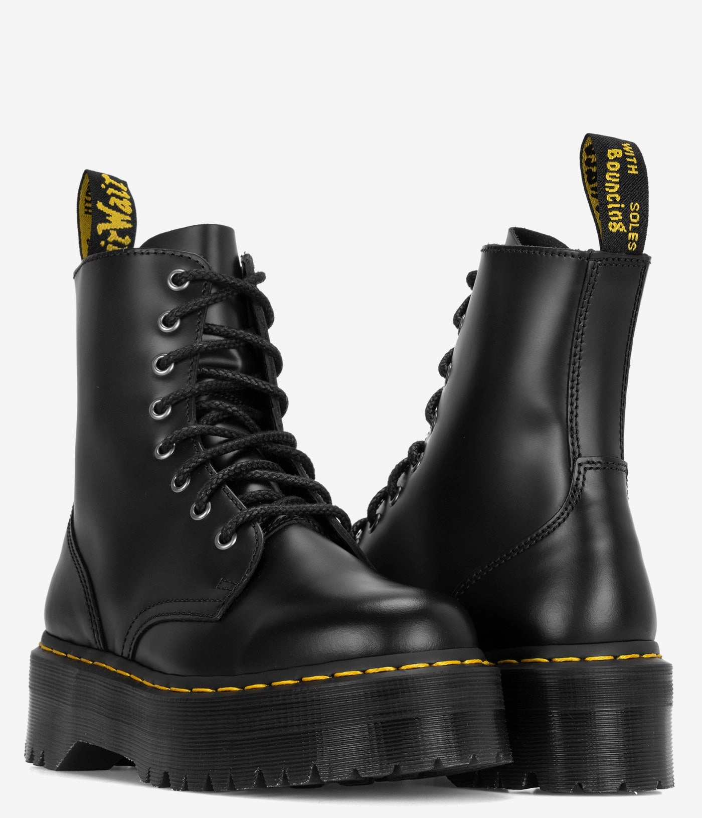 Tall Wedge Boots Dr. Martens Jadon Boot Smooth Leather Platforms - Women