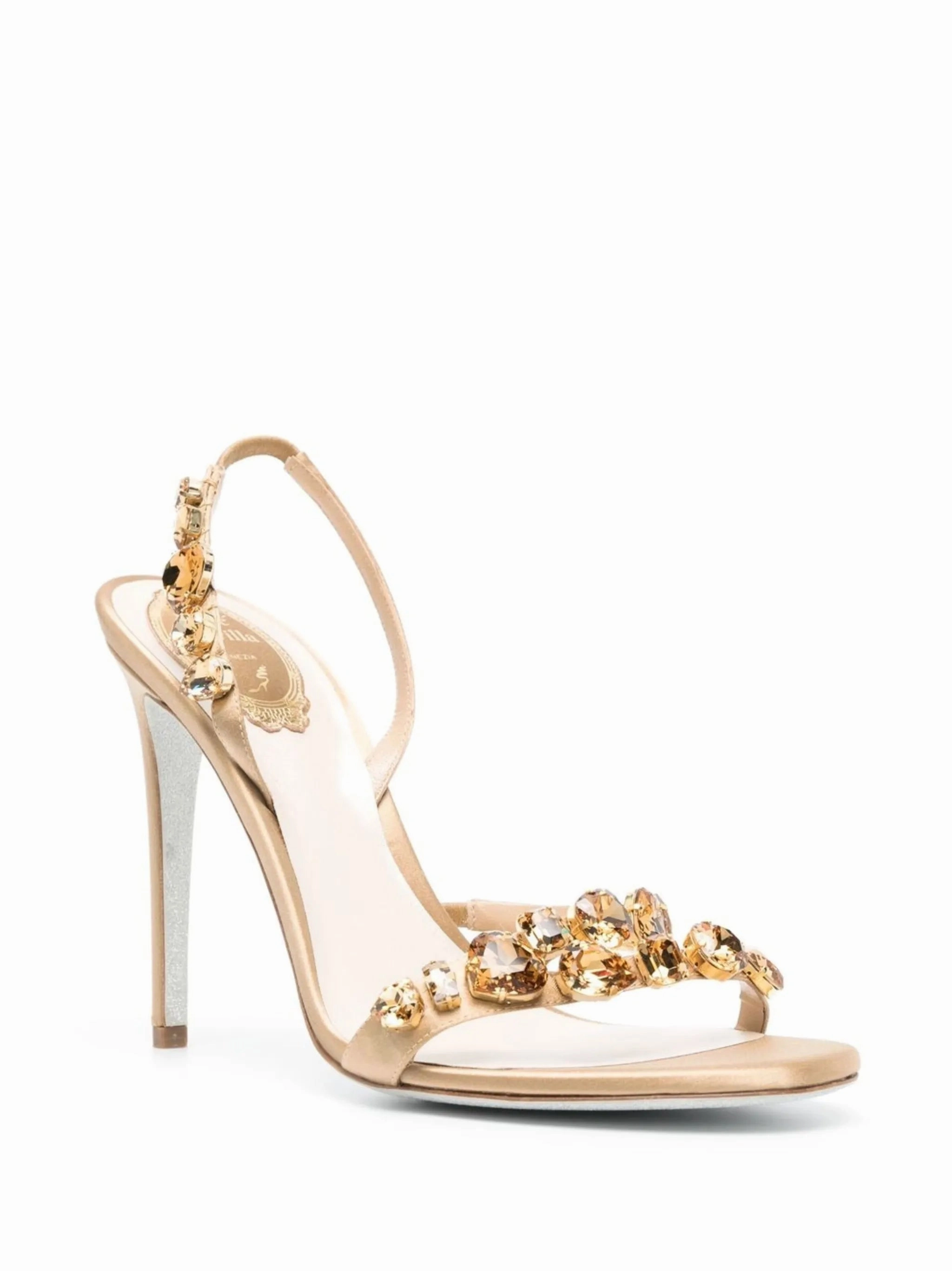 Good Walking Sandals embellished 105mm slingback sandals