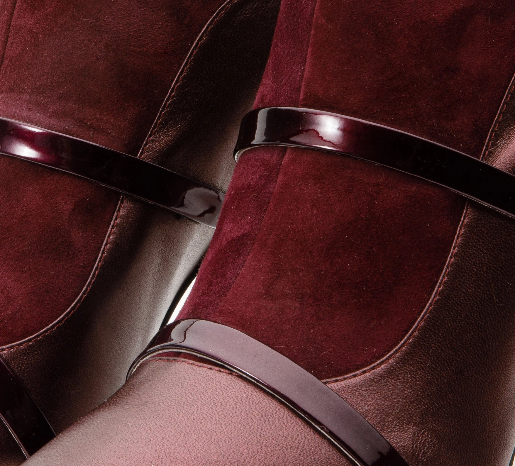 The Manila Burgundy Leather Ankle Women Boot Boots Chunky