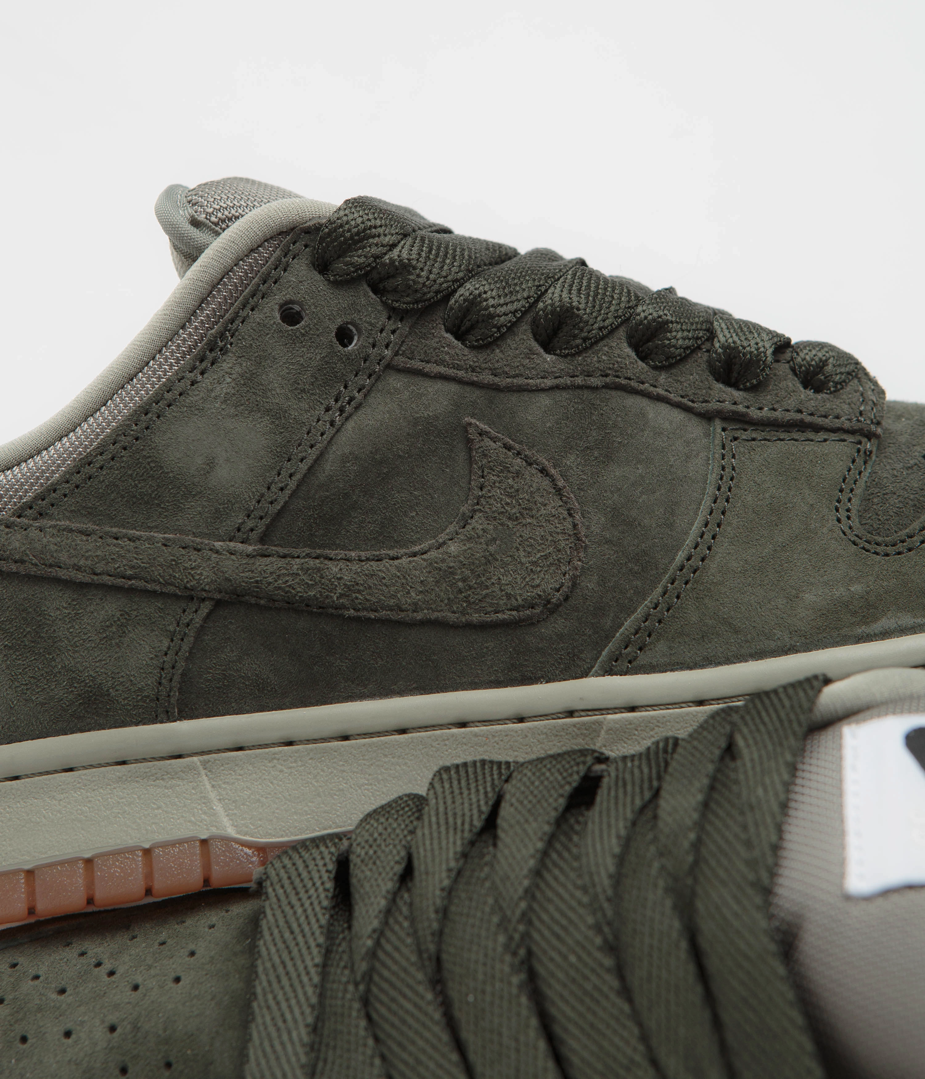 Discount Code Nike Shoes Nike SB Dunk Low Pro B Shoes - Sequoia / Sequoia - Light Army - White