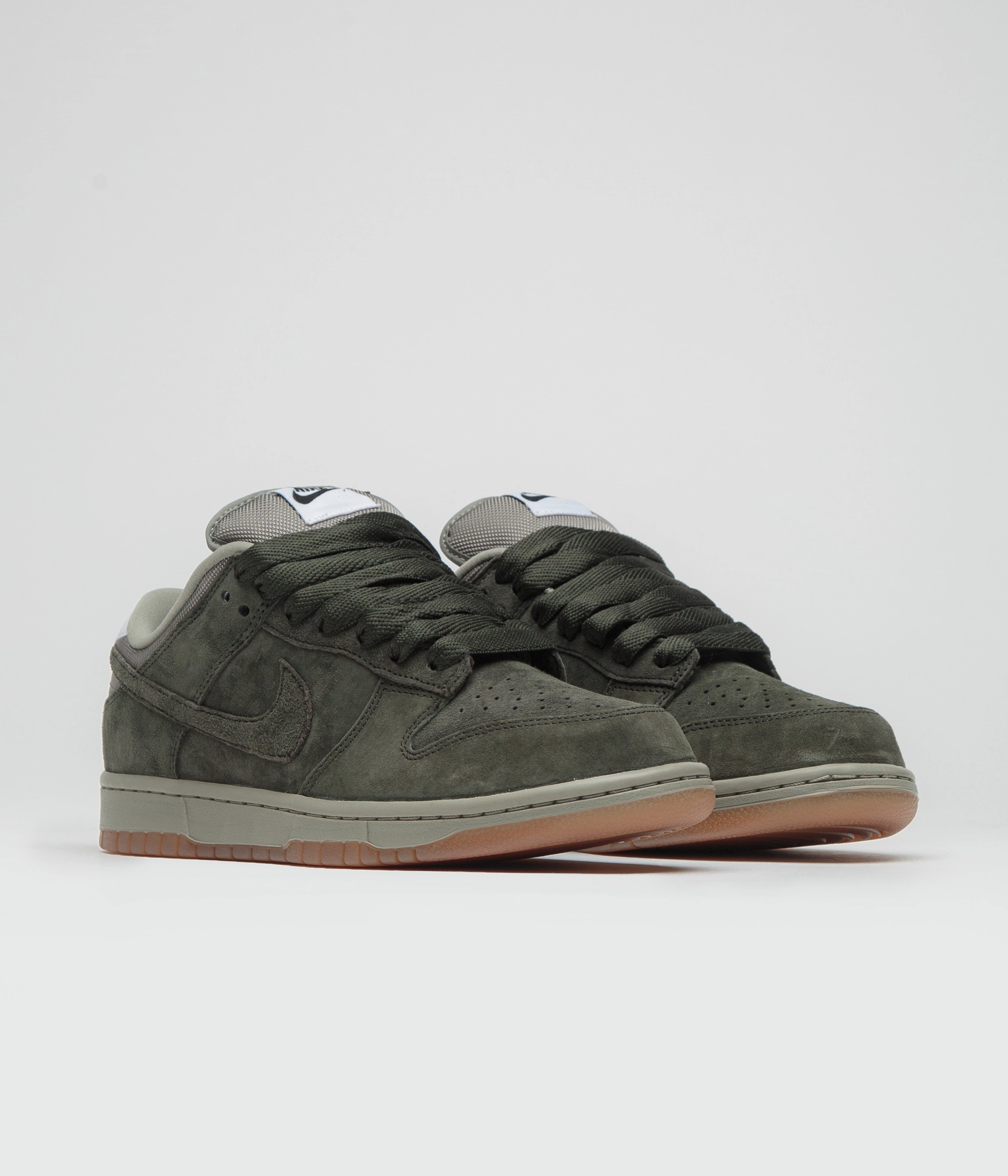 Nike SB Dunk Low Pro B Shoes - Sequoia / Sequoia - Light Army - White Nike Shoes Sb Janoski