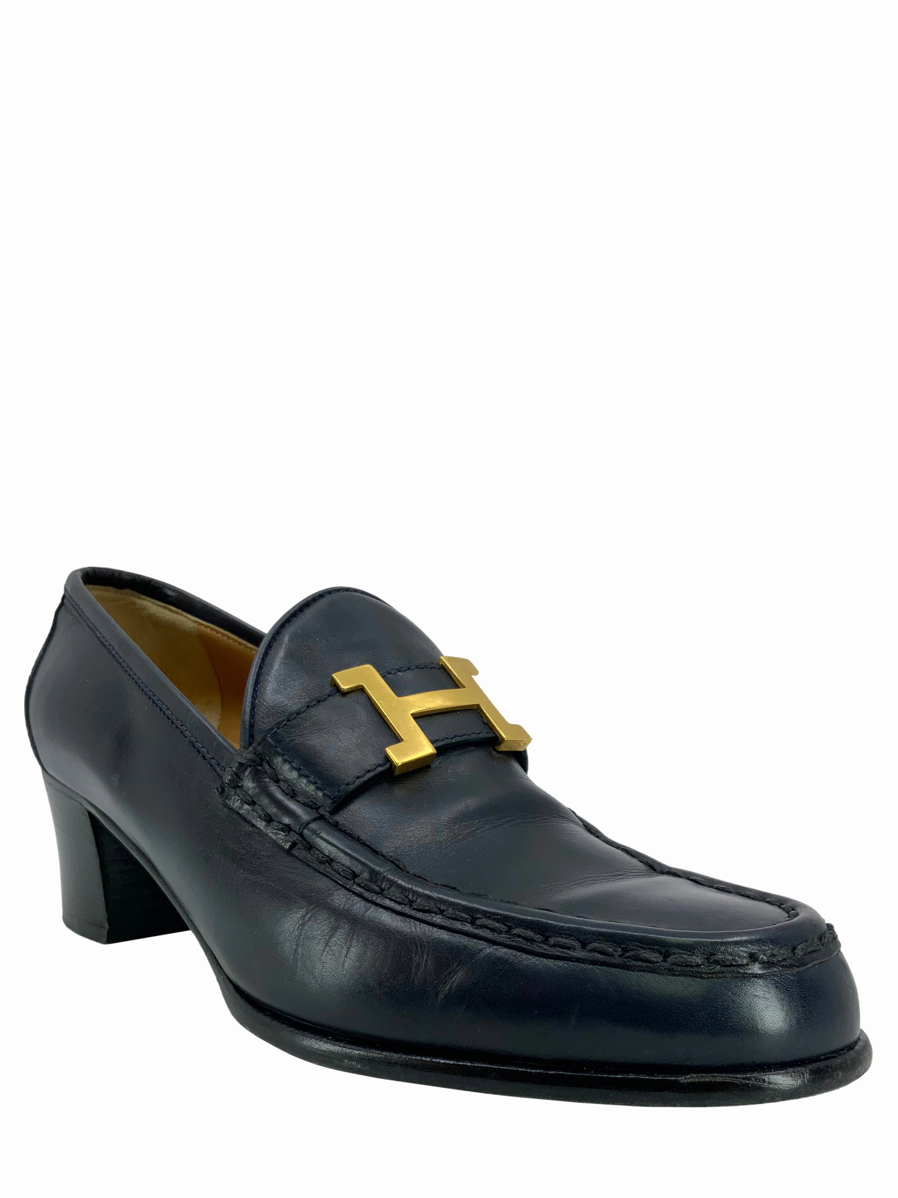 Hermes Dauphine Loafer Pumps Size 9 Gommino Loafers