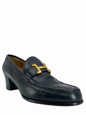 Hermes Dauphine Loafer Pumps Size 9 Schoolgirl Loafers