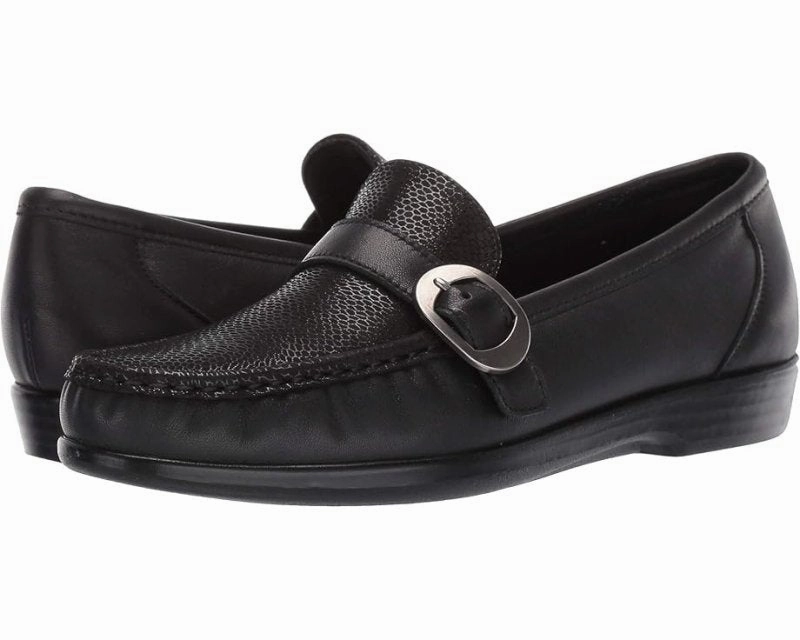 Born Shoes Loafers SAS Women's Lara Slip On Loafer - Black Marsh