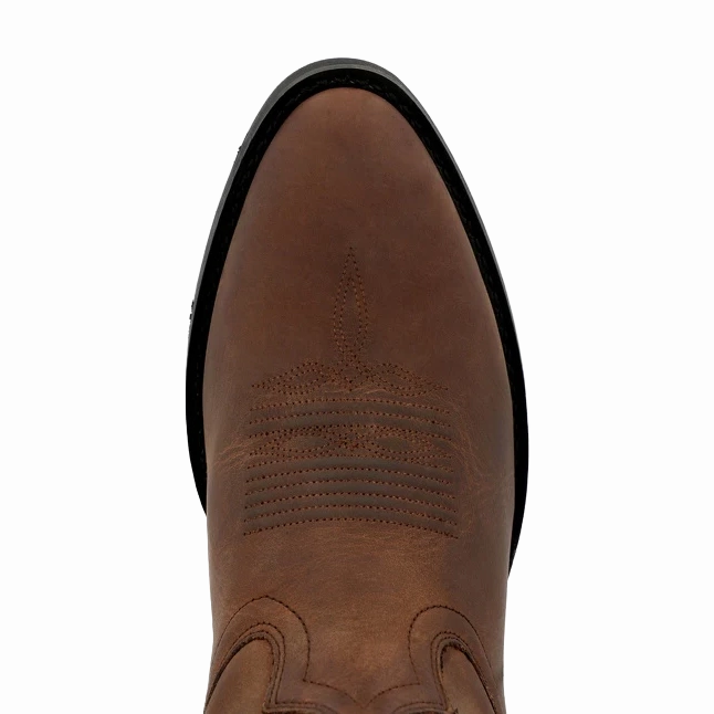 Boots Ostrich Durango Men's Shyloh Brown Embroidered Western Boot DDB0487