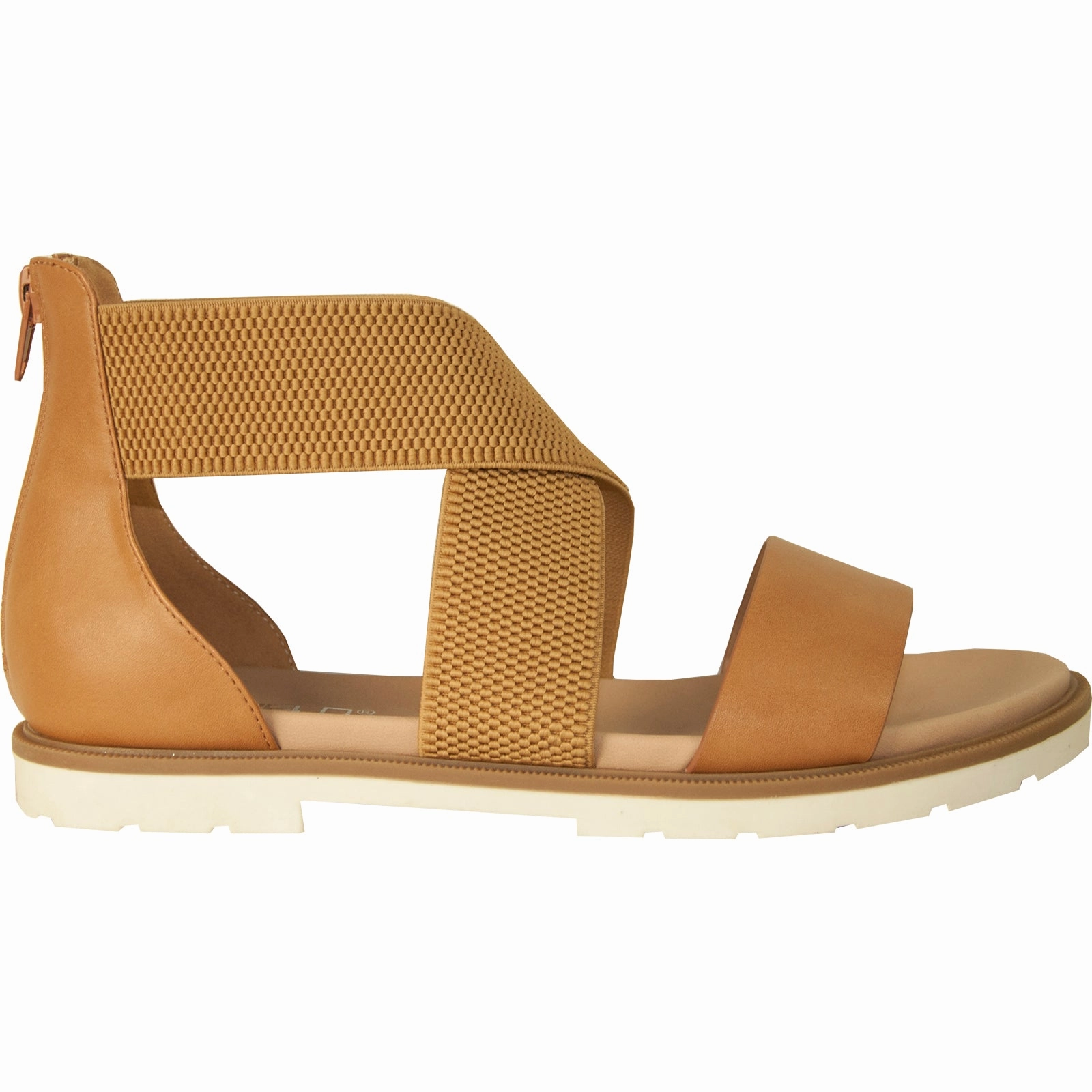 VANGELO Women Sandal LONDON Flat Sandal Tan Shoes That Are Flat