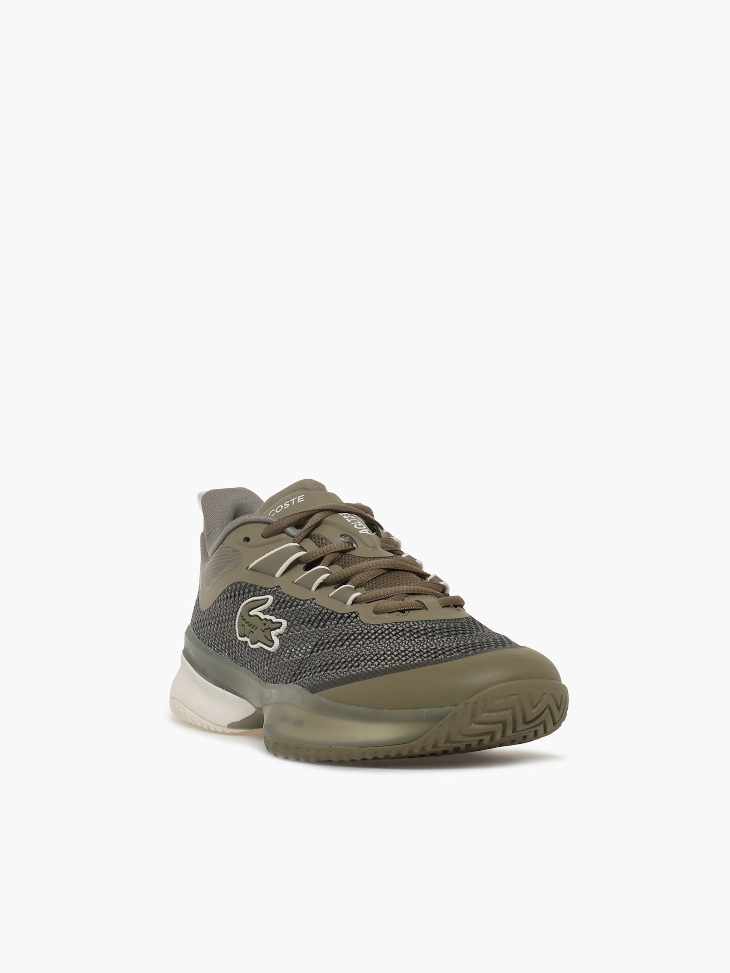 Aglt23 Ultra Khk Offwht mesh Wide Shoes For Flat Feet