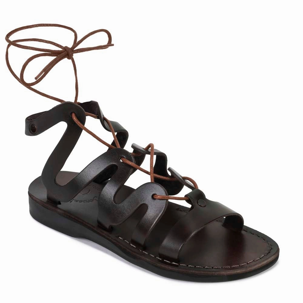 Emma - Leather Lace Up Sandal | Brown Sandals Payment