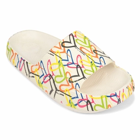 A-HA White Casual Slippers For Women COMFYSOFT By Liberty Parachute Slippers