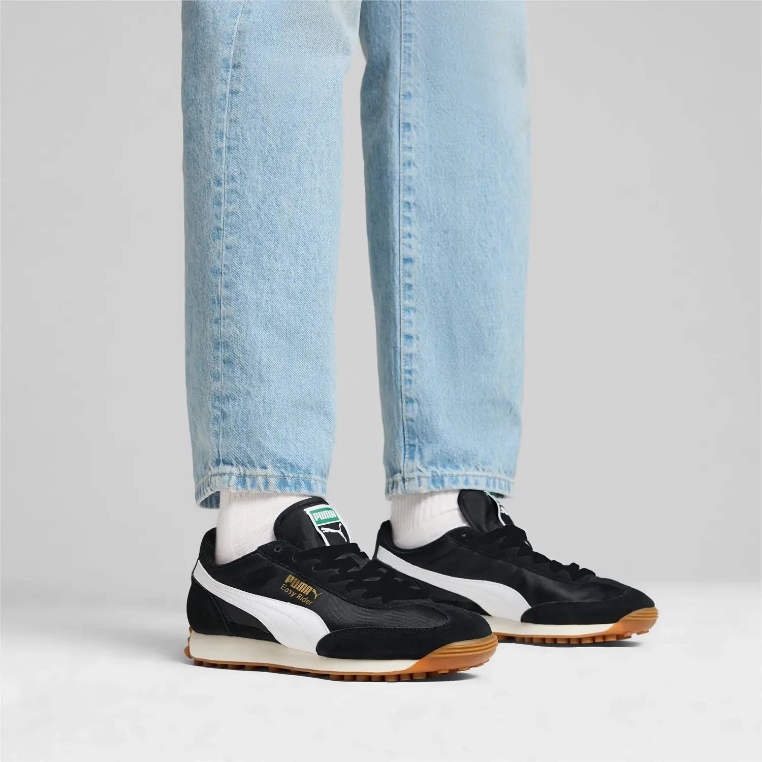 Puma Chocolate Shoes Easy Rider Vintage "Black White" Sneakers