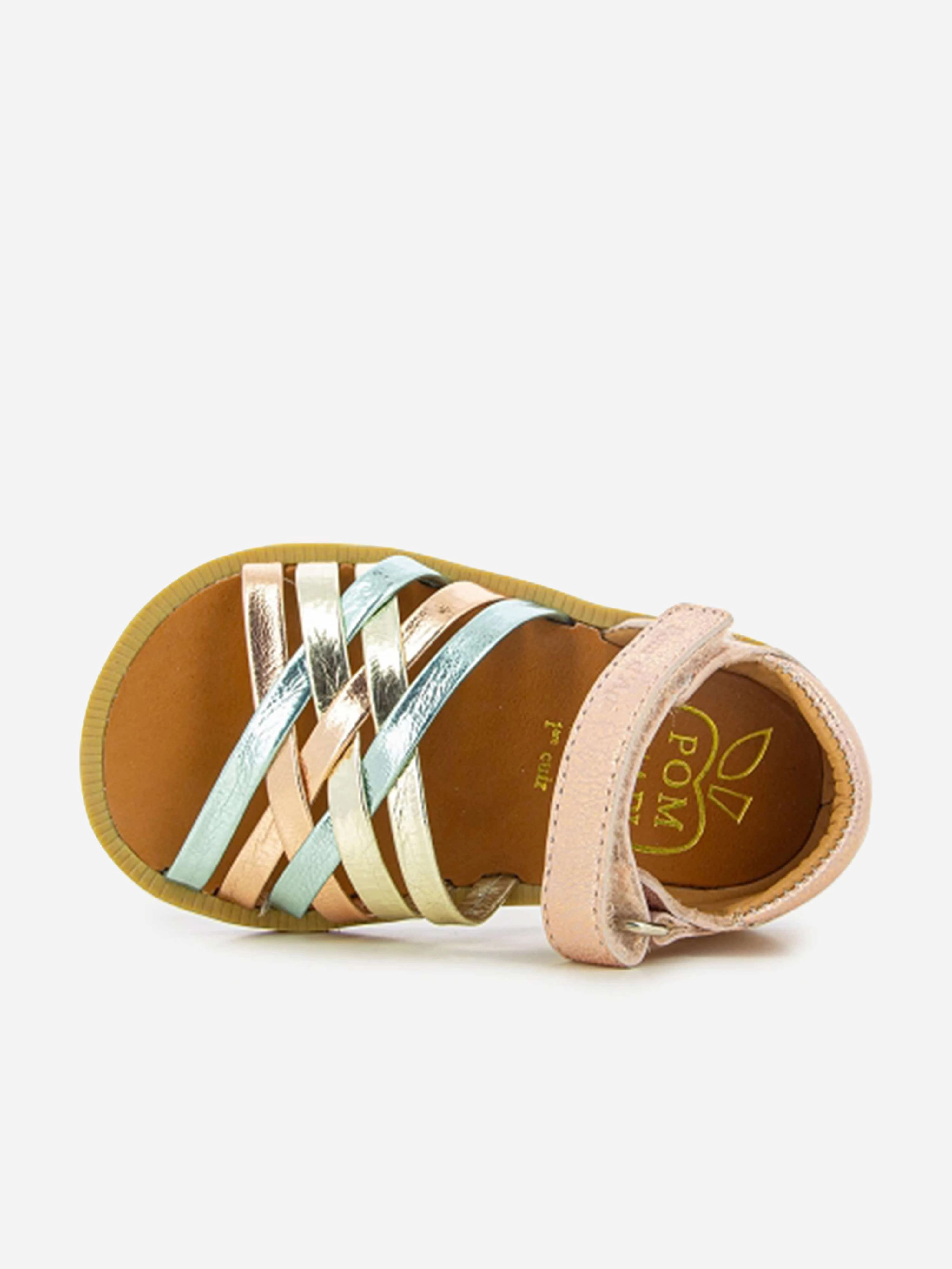 Cassandra Sandals Pom D'Api Girls Leather Poppy Lux Sandals in Pink