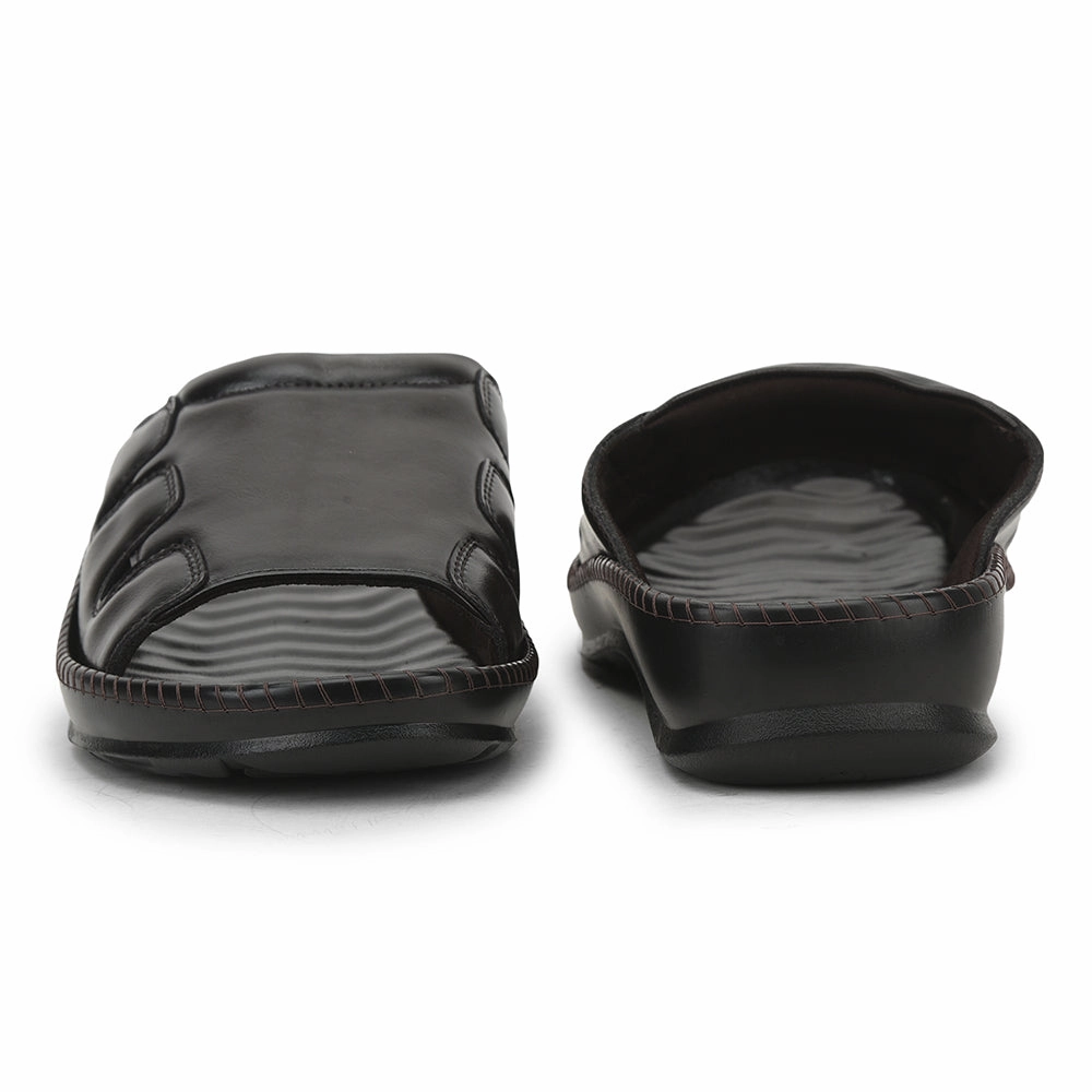 Coolers Brown Casual Slippers For Men META-2 By Liberty Soft Bottom Slippers