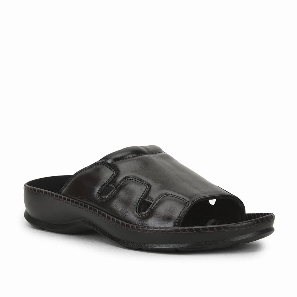 Slippers Down Coolers Brown Casual Slippers For Men META-2 By Liberty