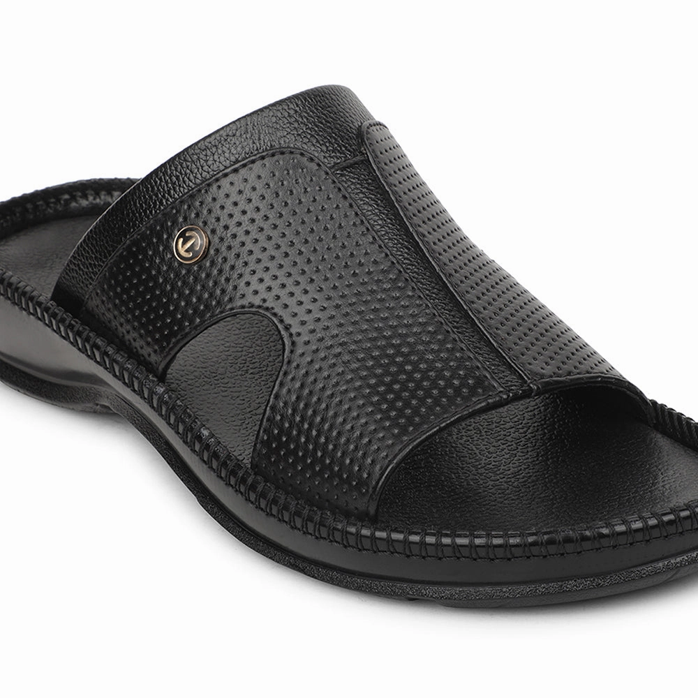 Cabin Slippers Healers Black Casual Slipper For Men CSS-24 By Liberty