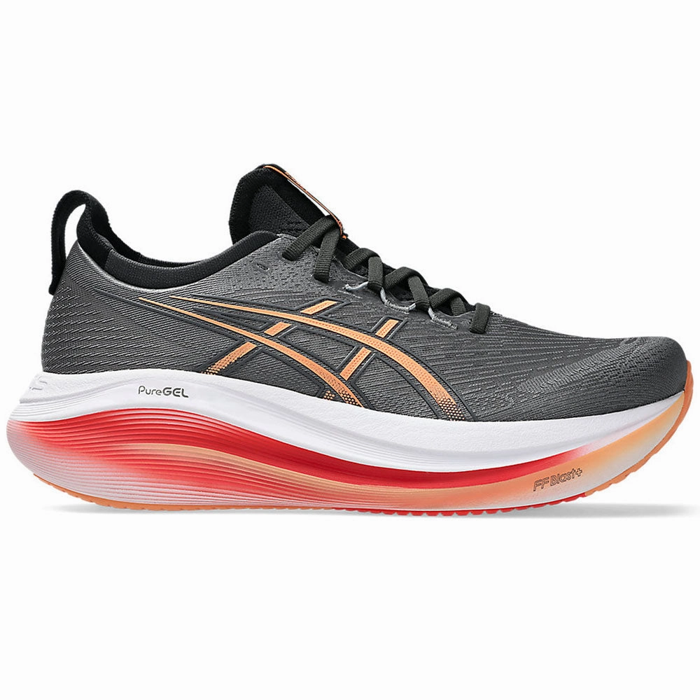 Asics Shoes Casual Men's Asics Gel-Nimbus 27, Carbon/Mojave, 10.5 D Medium