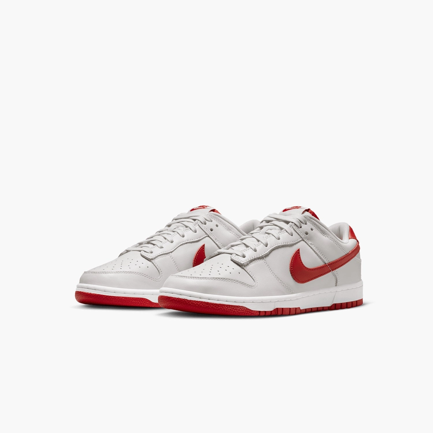Men's Nike Dunk Low "Vast Grey Varsity Red" Custom Nike Huarache Shoes