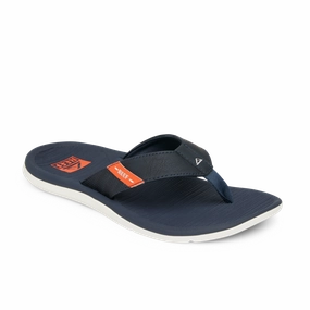 REEF REEF Santa Ana Sandal-Navy/White/Orange Hot Cakes Sandals