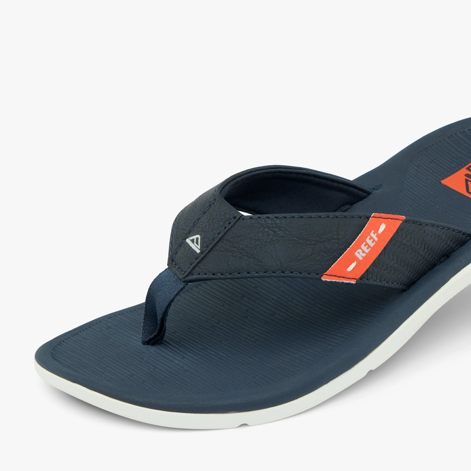 Jelly Sandals REEF REEF Santa Ana Sandal-Navy/White/Orange