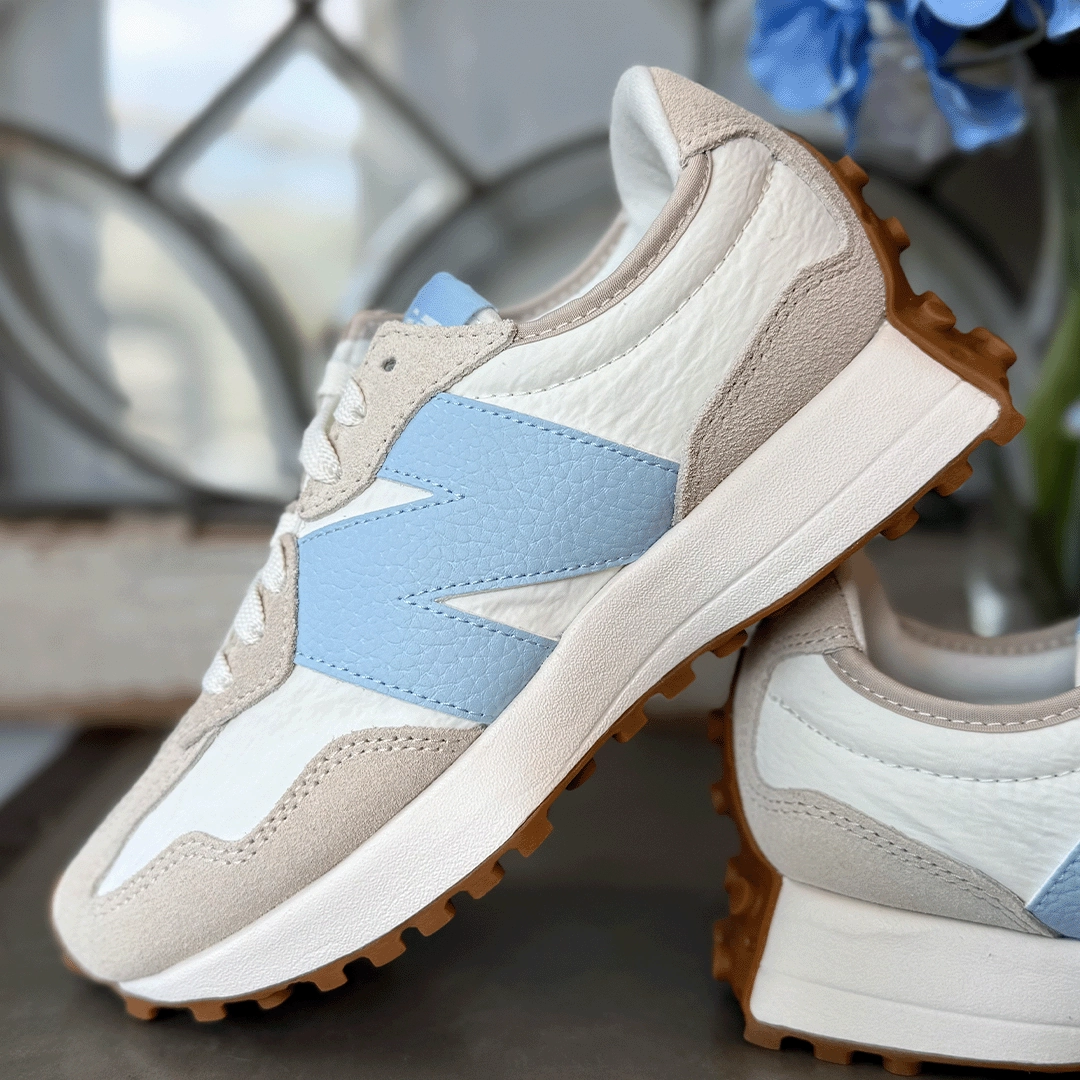 Huarache Sneakers New Balance 327 Timberwolf Light Chrome Blue Women's