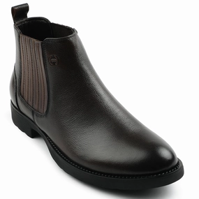 Healers Dark Brown Casual Non Lacing Chelsea Boots For Mens J757-01 By Liberty Muck Boots Amazon