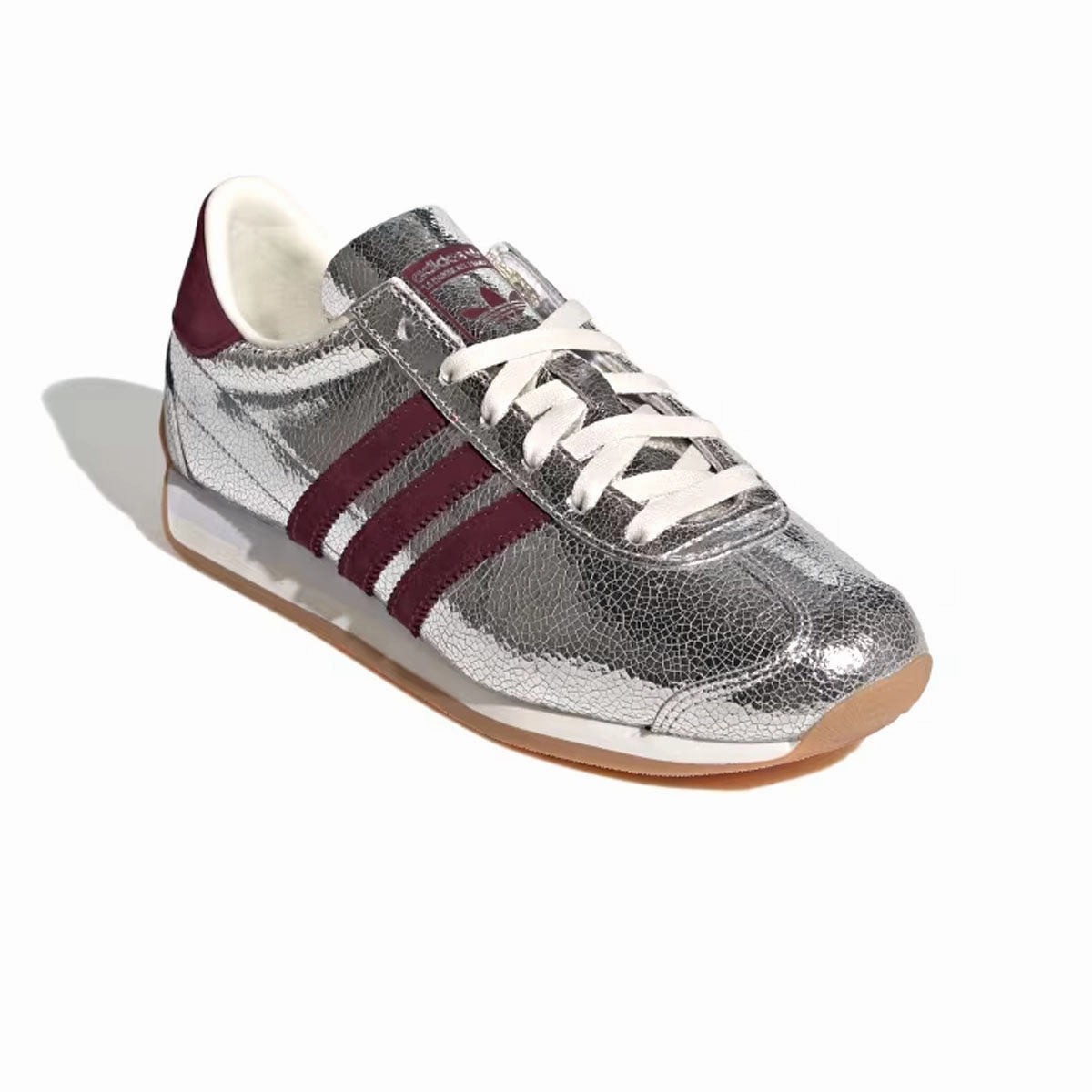Soccer Adidas Shoes Wmns Country OG 'Silver Metallic Maroon'