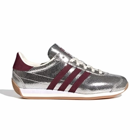Adidas Star Shoes Wmns Country OG 'Silver Metallic Maroon'