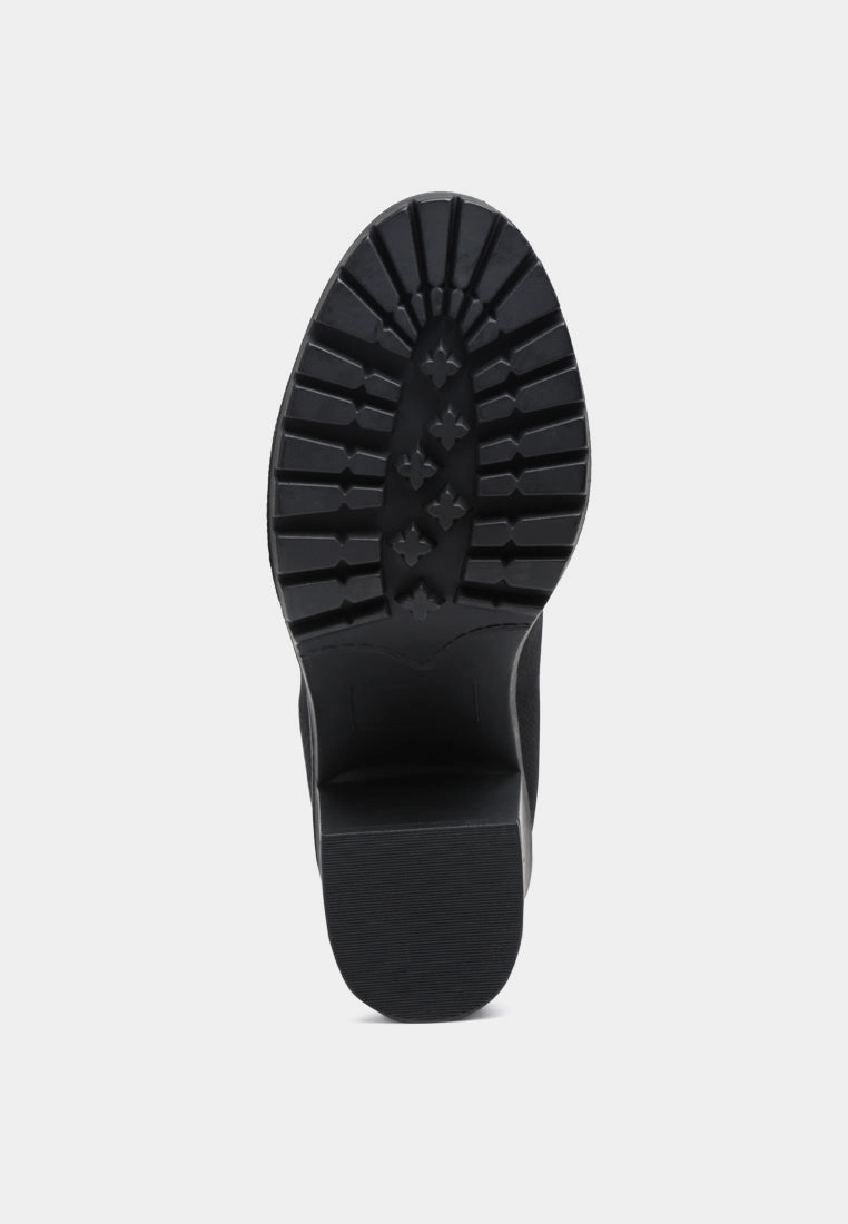 medusa knitted block heel ankle boots Beartrap Boots