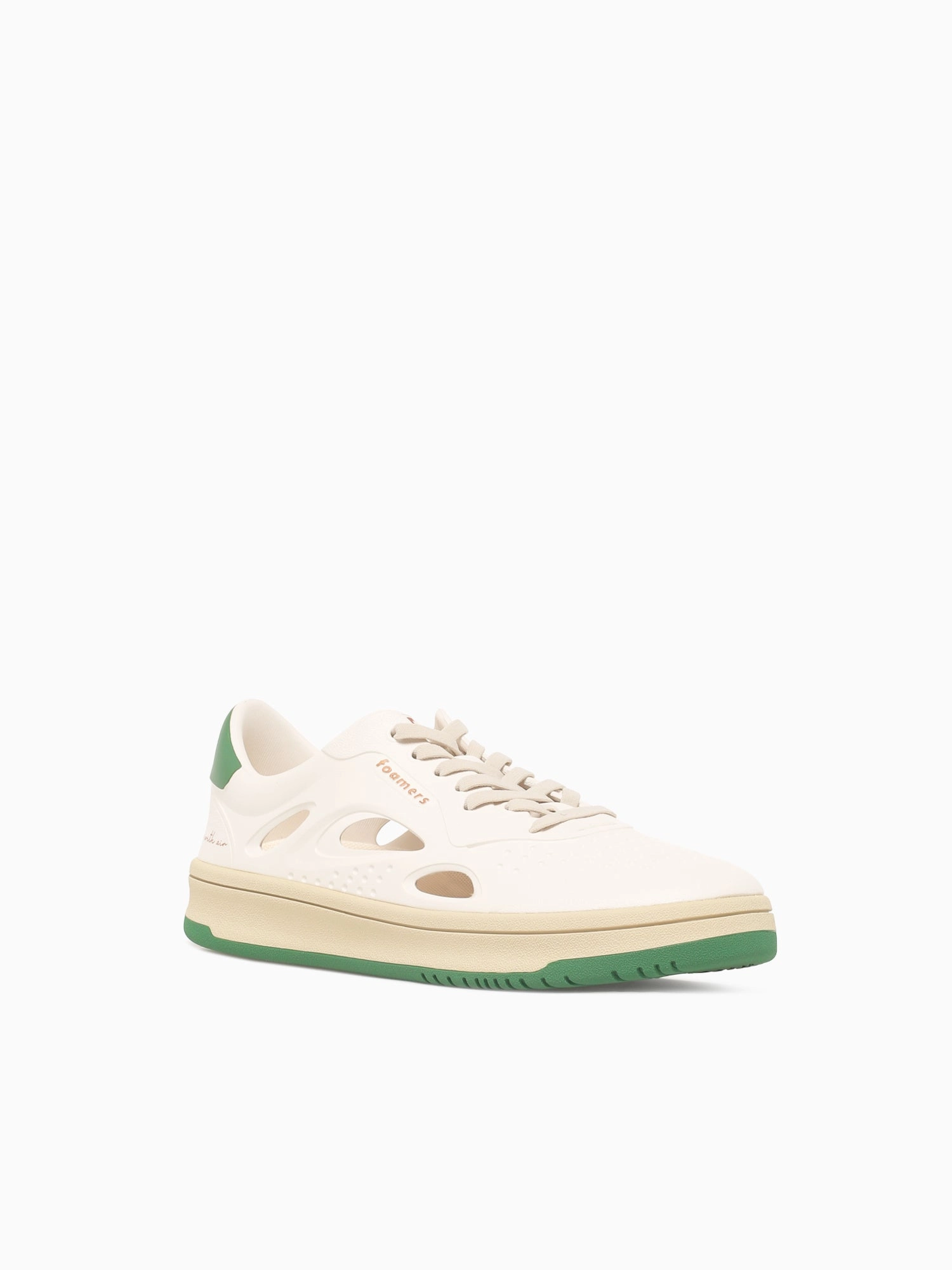 F2 F2 005 Off White Green eva Flat Feet Athletic Shoes