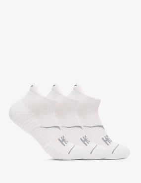 No-Show Run Sock 3-Pack - White Do Podiatrist Recommend Shoes