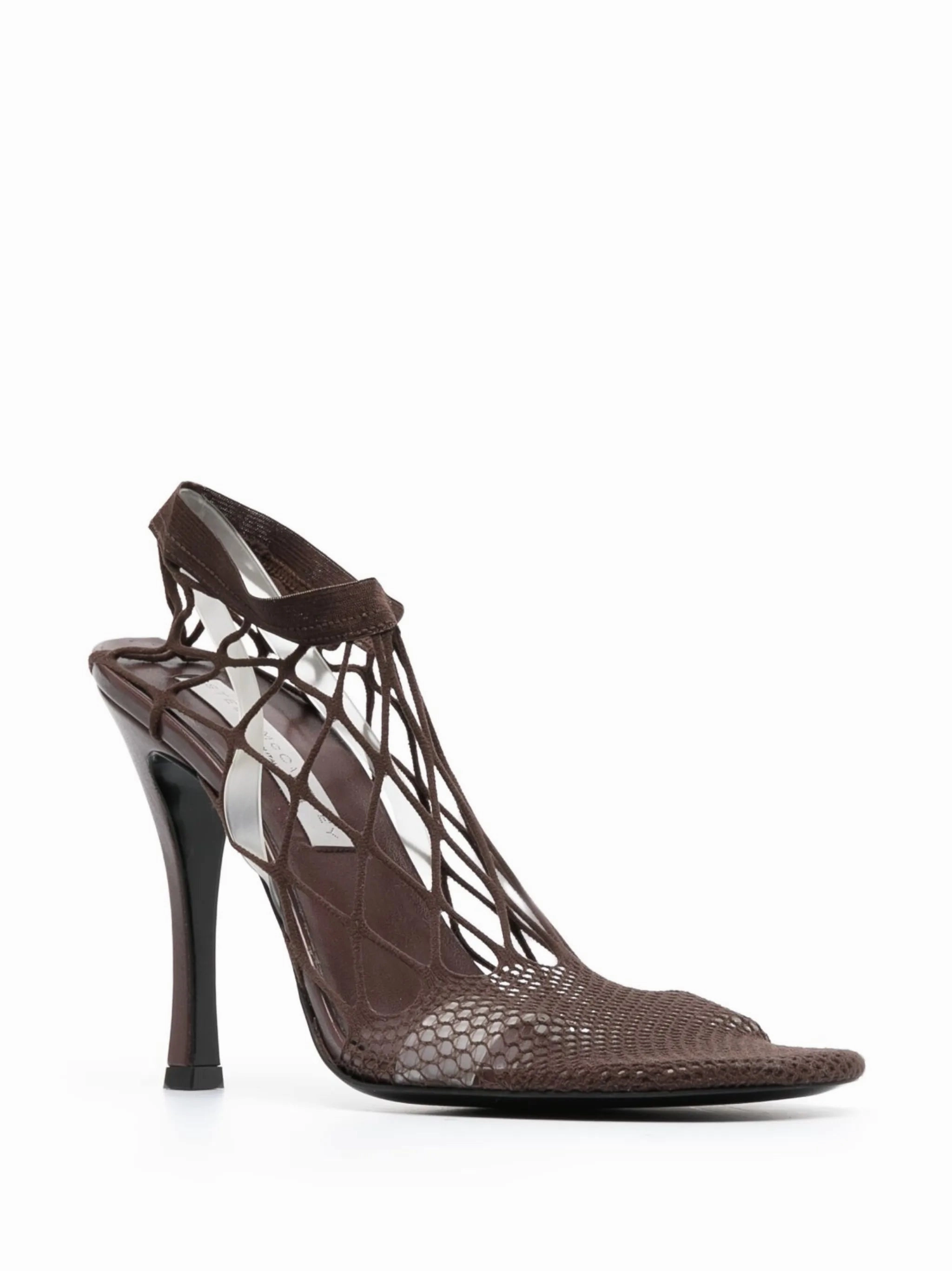 115mm high heel knitted sandals Vans Slide Sandals