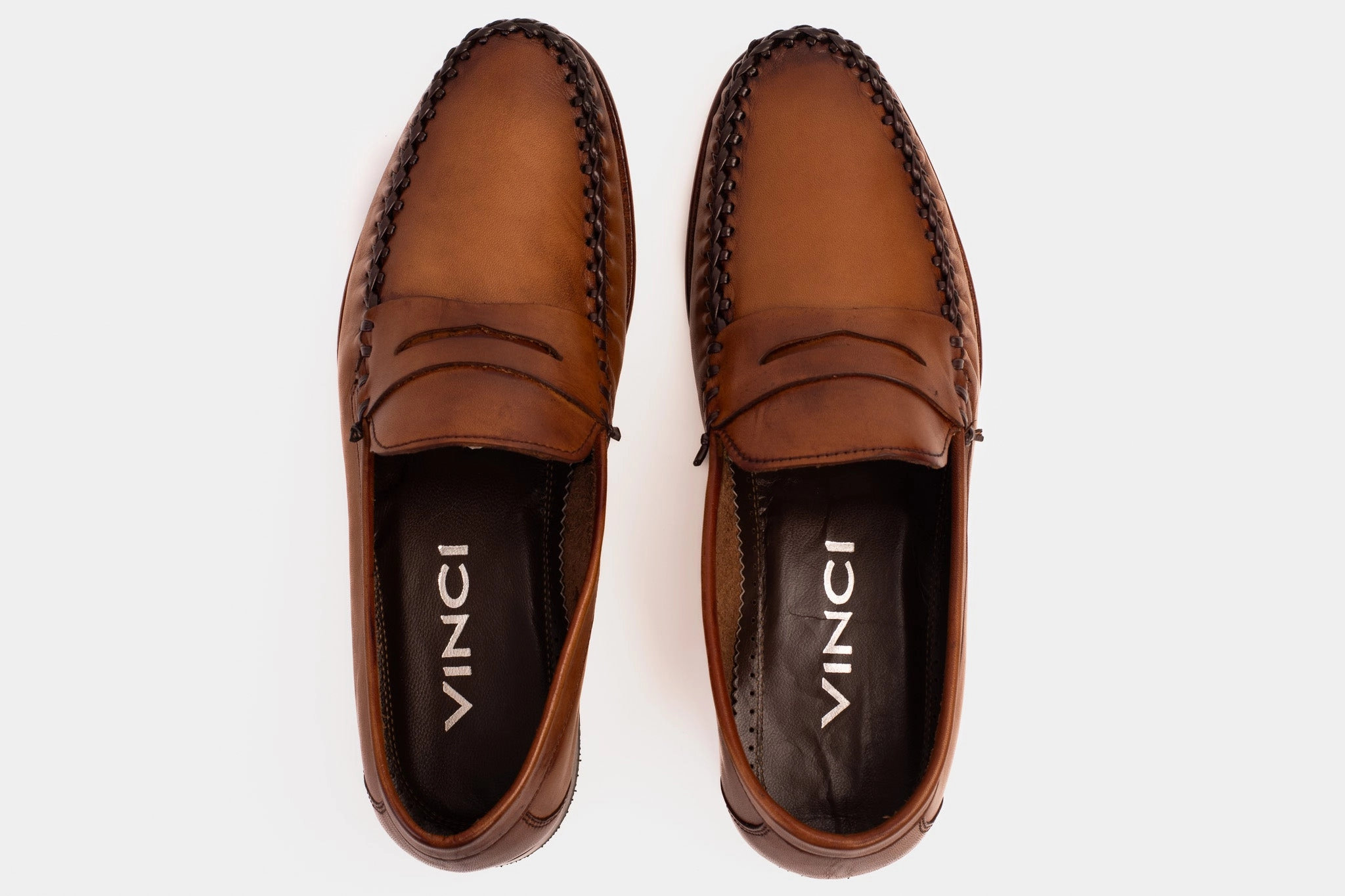 Shoes That Go With Dresses The Eregli Tan Leather Penny Loafer Men Shoe