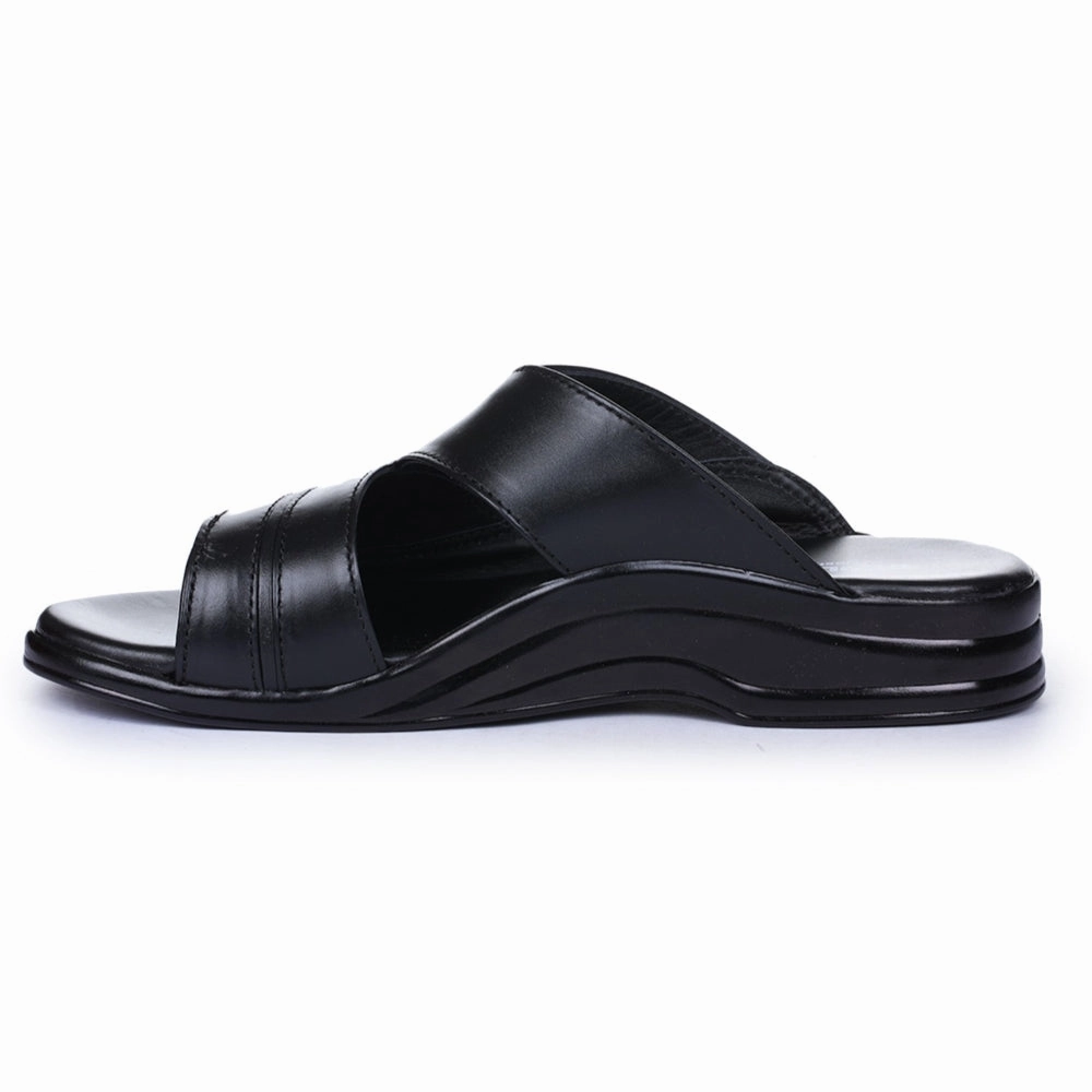 Coolers Casual Black Slippers For Men 7123-79 By Liberty Timb Slippers