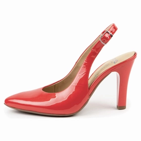 Ara Faith Coral Patent Leather Slingback Pump (Women's) 2 Inch Dress Shoes