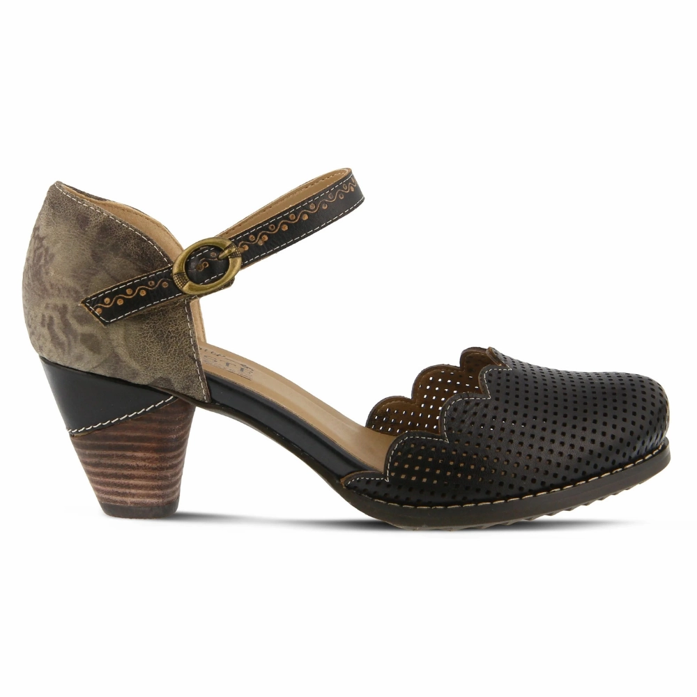 L'Artiste By Spring Step Parchelle Black Multi Leather Heel (Women's) Size Chart