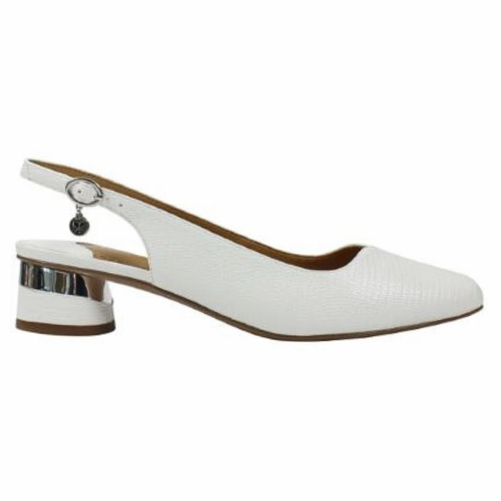 J. Renee Taveta White Lizard Pump (Women's)